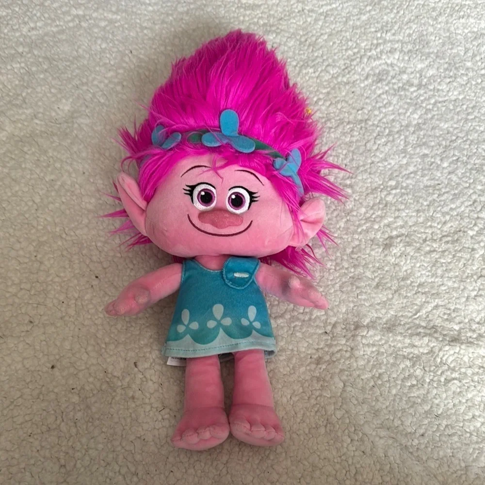DreamWorks Pink and Blue Trolls Stuffed Animal